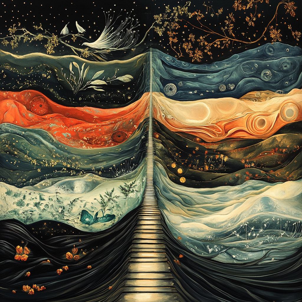 無色の交差点で息づく逆位相