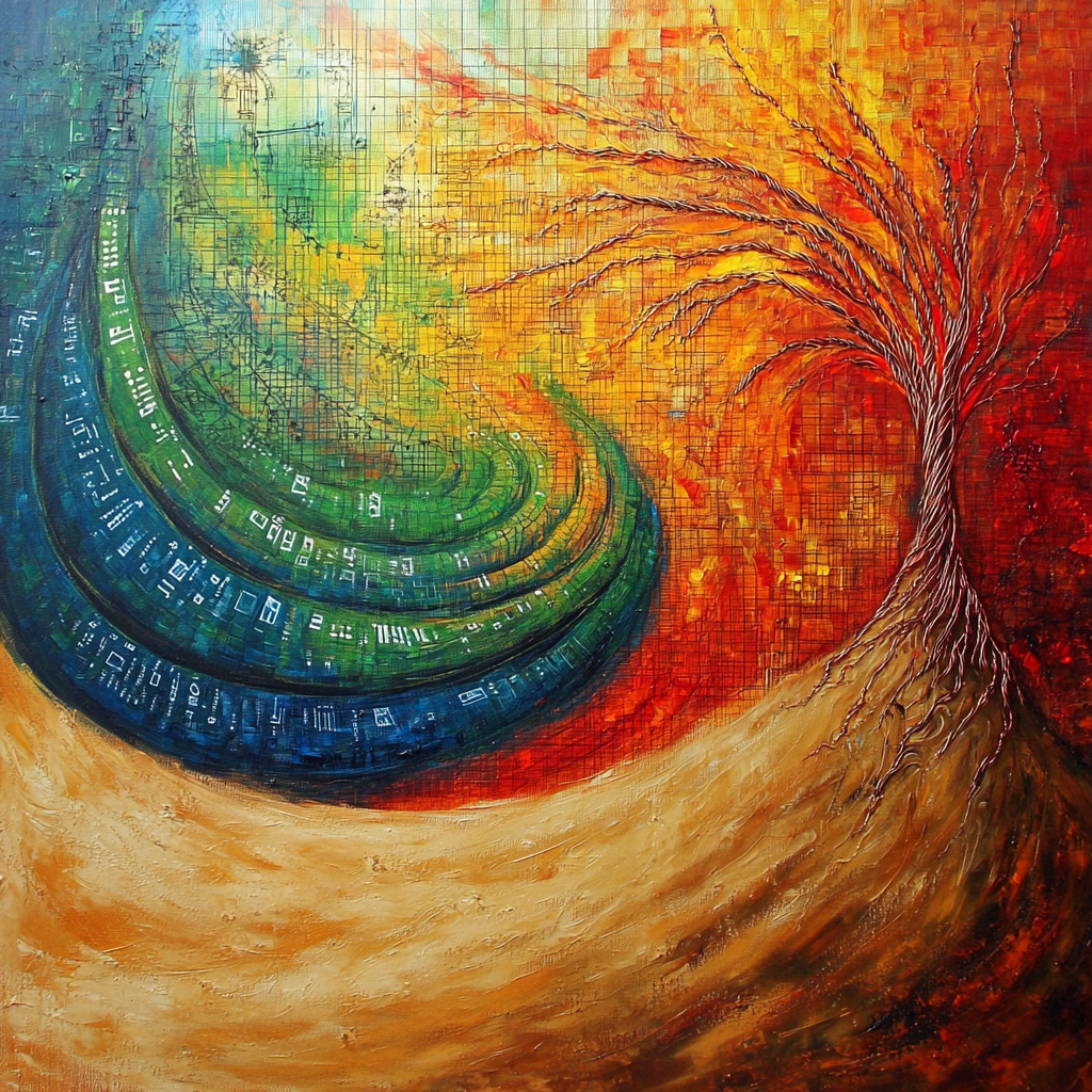 雷鳴の茜に薄氷の鼓動が響く